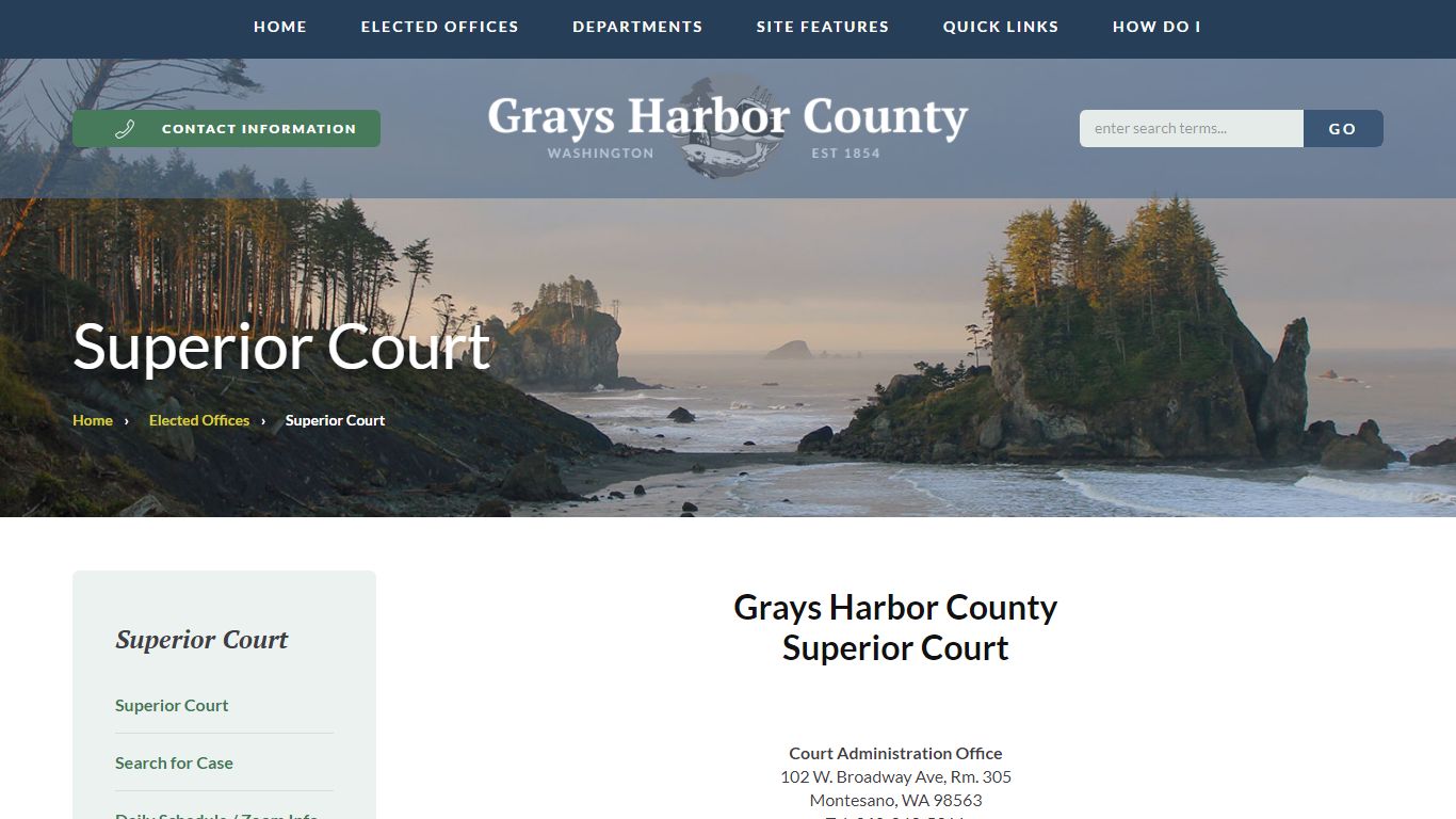 Superior Court - Grays Harbor County, Washington