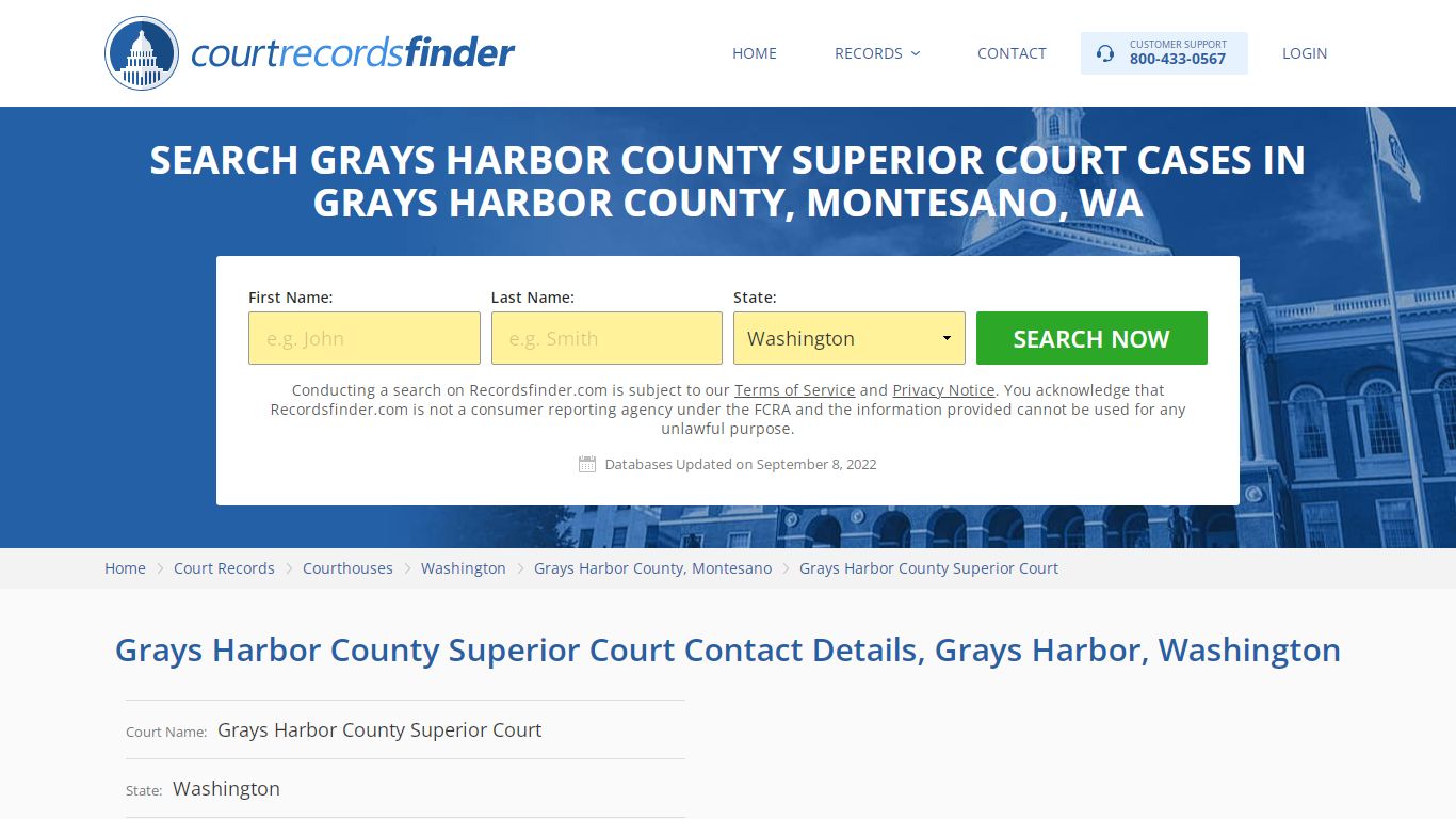 Grays Harbor County Superior Court Case Search - RecordsFinder