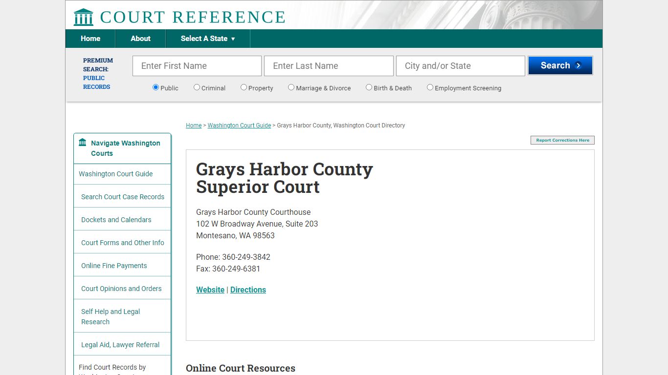 Grays Harbor County Superior Court